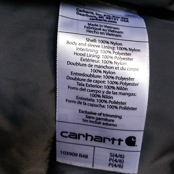 Carhartt rain defender jacket small (4-6) - Picture 14 of 15